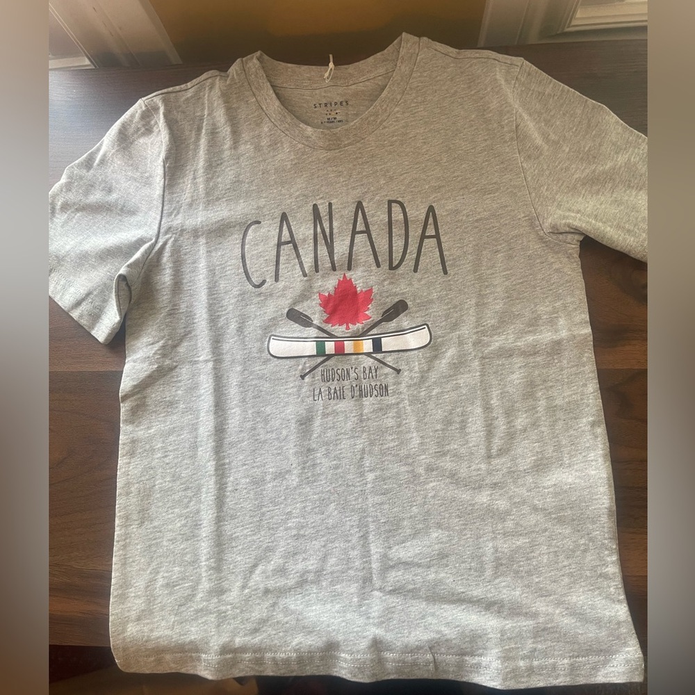 HBC Stripes Little Kid's  Canoe T-shirt- Size Med. (7-8)